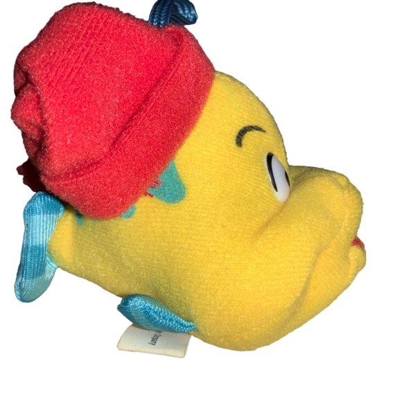 VINTAGE McDonalds Holiday 1989 Flounder Little Mermaid Plush Christmas Ornament - Picture 3 of 10